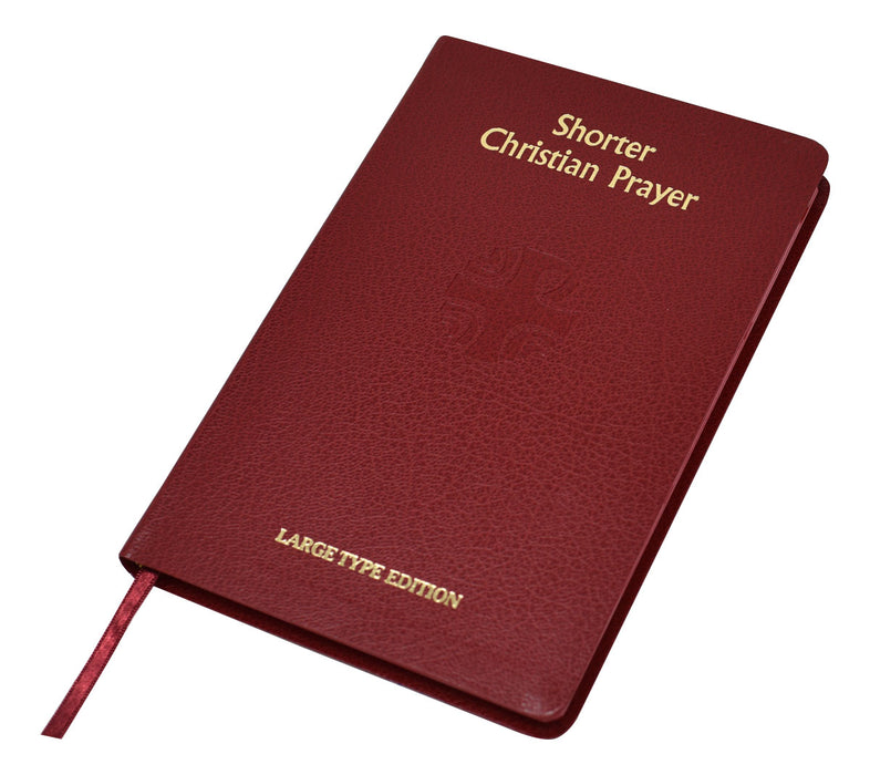 Shorter Christian Prayer (Large Type) - Burgundy