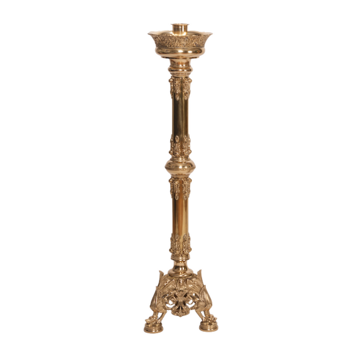 42" Baroque Style Solid Brass Altar Candlestick