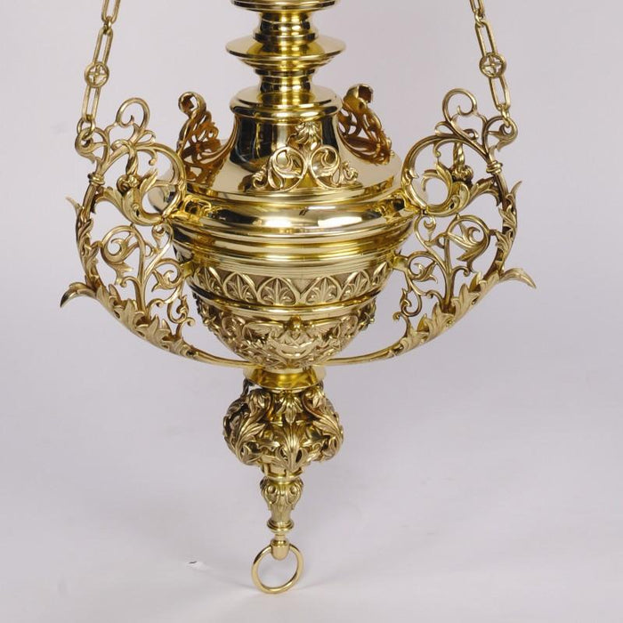 42" World Class Cathedral Hanging Sanctuary Lamp World Class Cathedral Hanging Sanctuary Lamp in Solid Brass