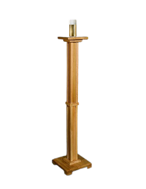 43" Hardwood Paschal Candleholder