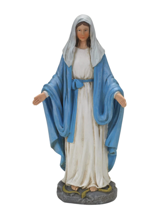 4" Our Lady of Grace Resin Statue - 3 Pieces Per Package