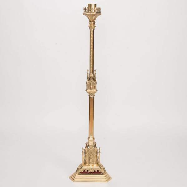 52" Paschal Candlestick Traditional Gothic Paschal Candlestick