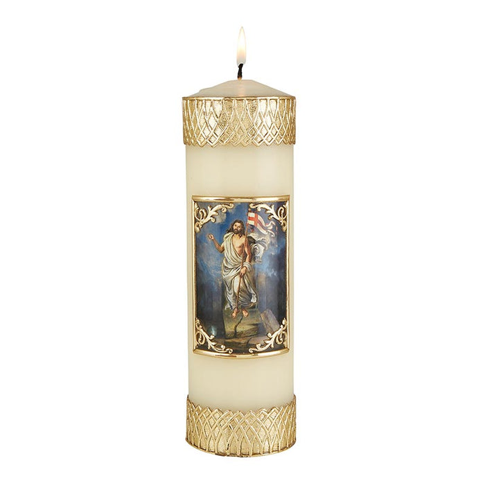 7.75" Risen Christ Devotional Candle