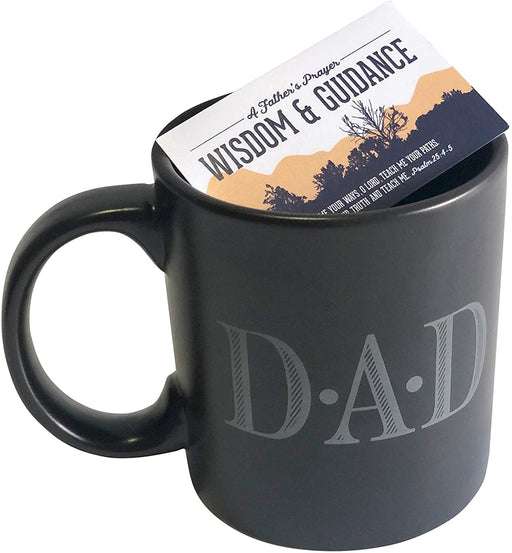 Dad Ceramic Coffee Mug with a Father's Prayer Card