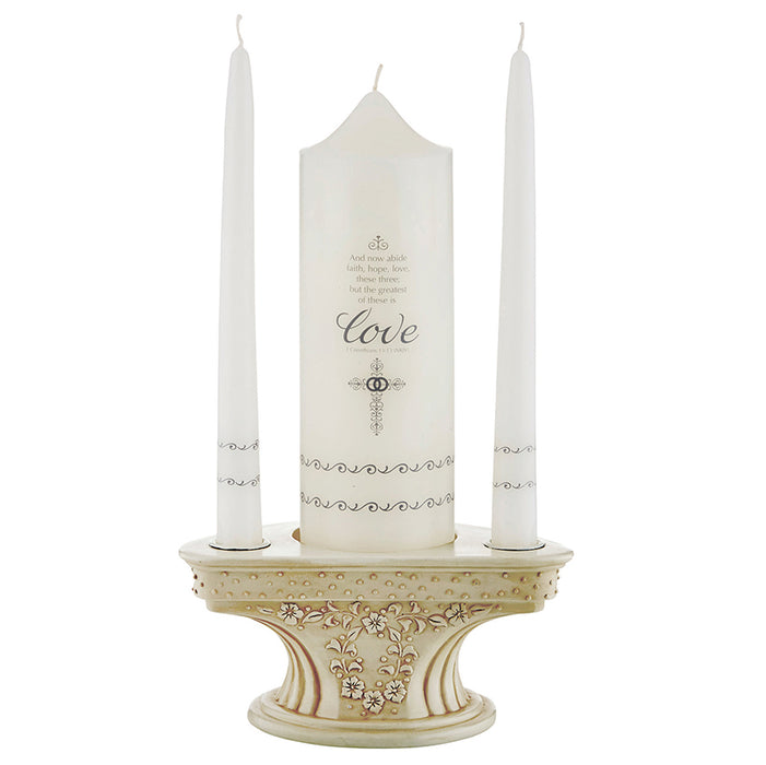 Faith Hope And Love Wedding Unity Candle Set