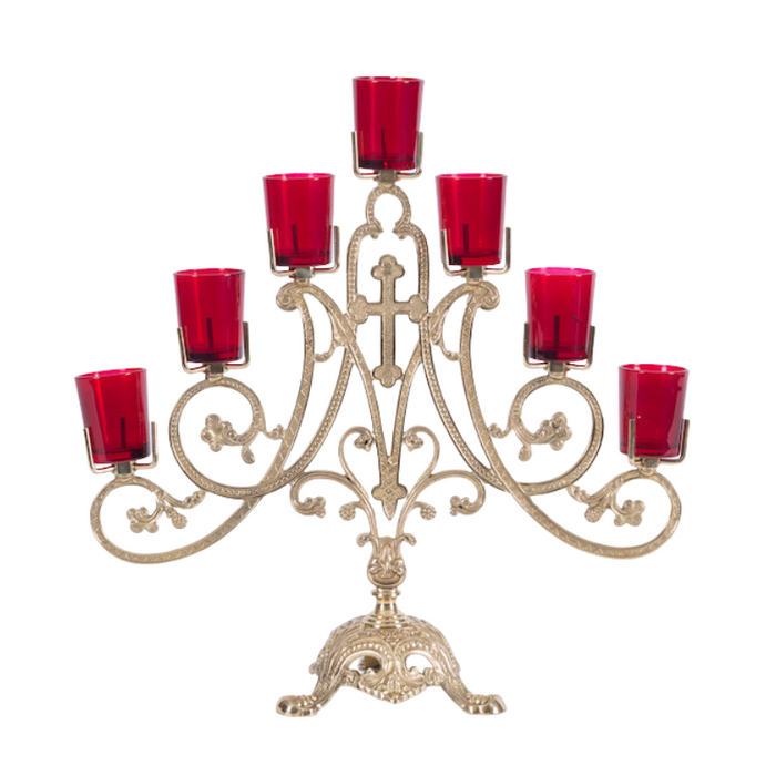 7 Light Ave Maria Votive Candelabra