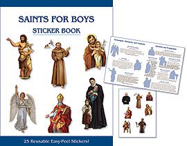 Libro de pegatinas Saints for Boys - 12 piezas por paquete