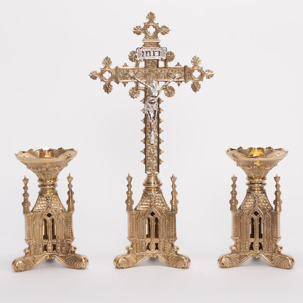 8.5" Traditional Gothic Candlestick