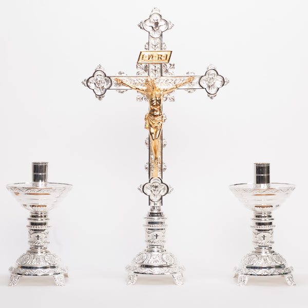 8.5" Traditional Ornate Altar Candlestick