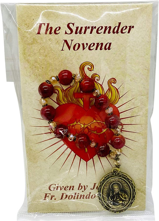 The Surrender Novena Prayer Booklet and Chaplet Novena with Prayer Booklet Antique Style The Surrender Novena Booklet