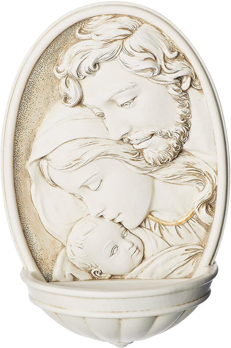 8" H Holy Family Water Font