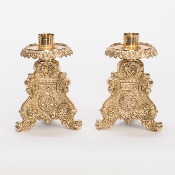 Baroque Style Altar Brass Candlestick