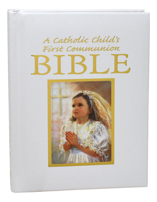 A Catholic Child's First Communion Bible - Blessings - Girl