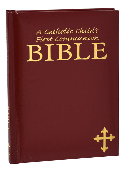 A Catholic Child's First Communion Bible - Maroon