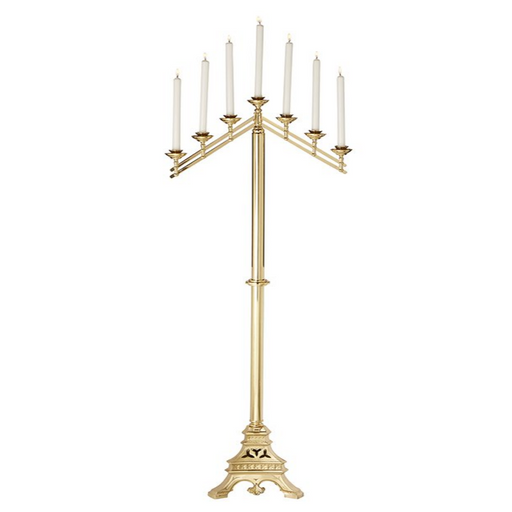 Adjustable 7-Light Floor Candelabra