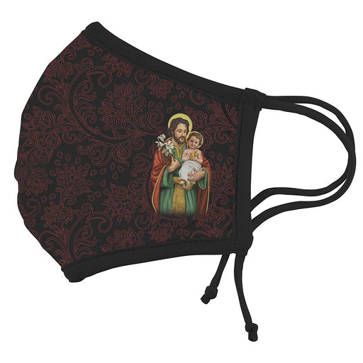 Adjustable Printed St. Joseph & Child Face Mask