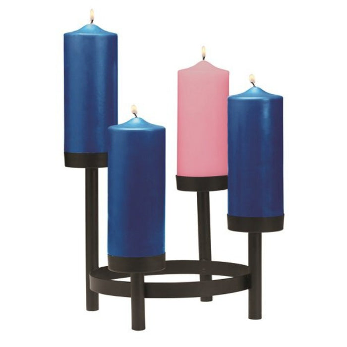 Advent Tier Candleholder with Cups - Black