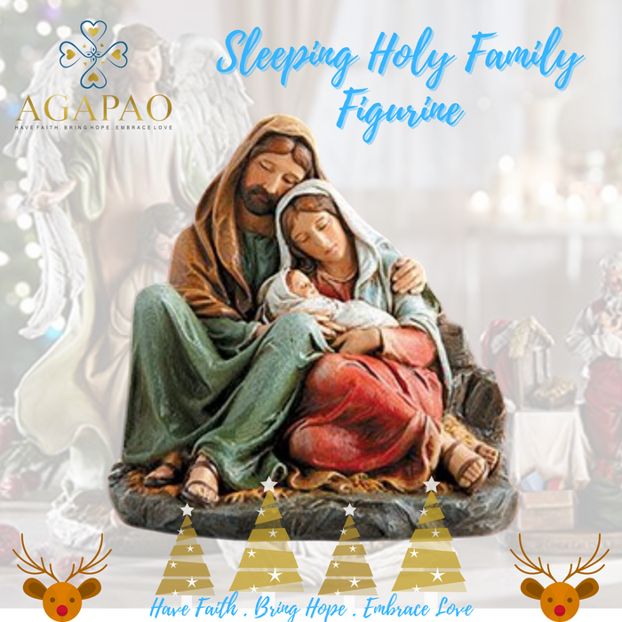 6" H Sleeping Holy Family Figurine