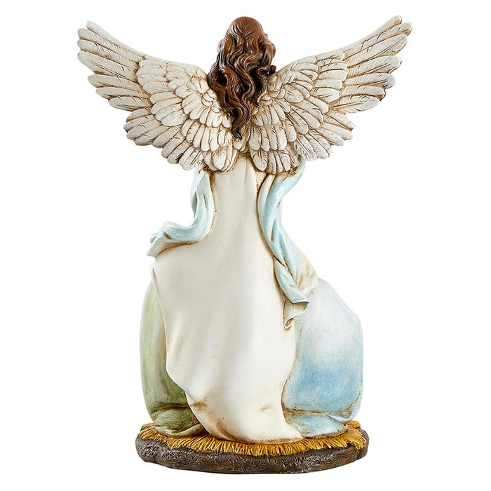 Angel and Holy Family Nativity Statue