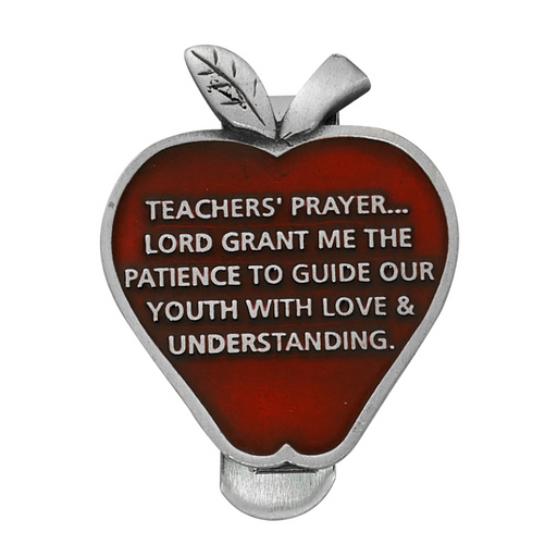 Apple Teachers' Prayer Visor Clip Catholic Gifts Catholic Presents Gifts for all occasion