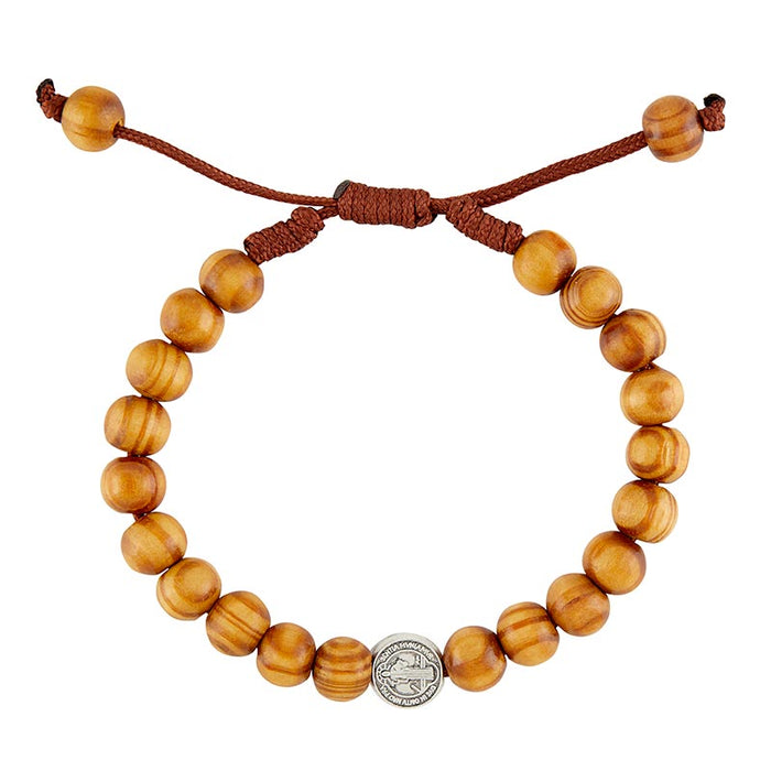 St. Benedict Wooden Beads Bracelet - 6 Pieces Per Package