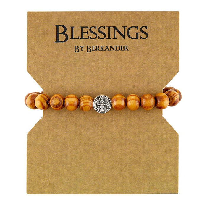 St. Benedict Wooden Beads Bracelet - 6 Pieces Per Package