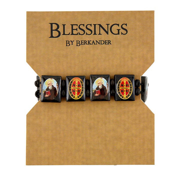 St. Benedict Wooden Bracelet