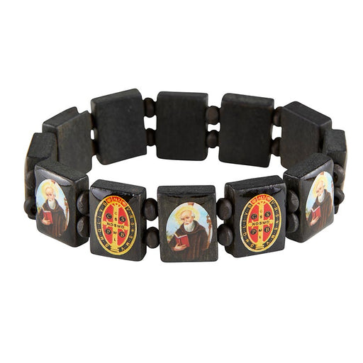 St. Benedict Wooden Bracelet