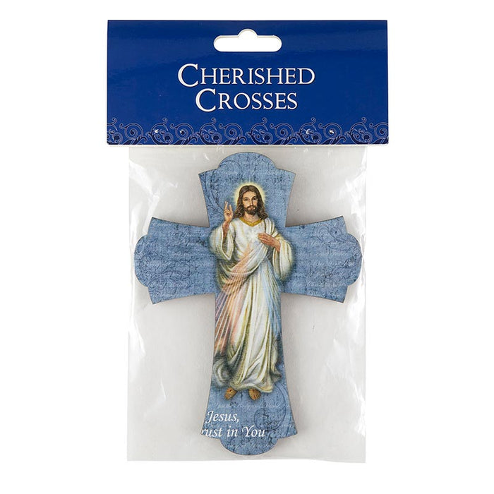 Cruz de pared de la Divina Misericordia de 6" H - 6 piezas por paquete