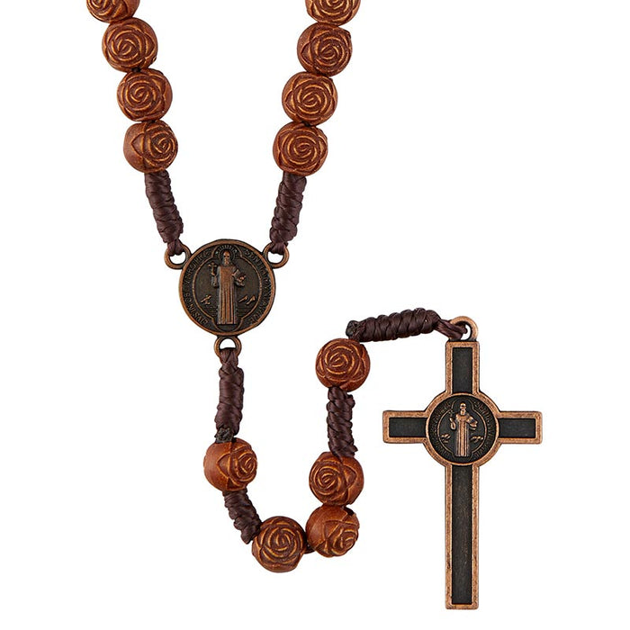 St. Benedict Wooden Rosary