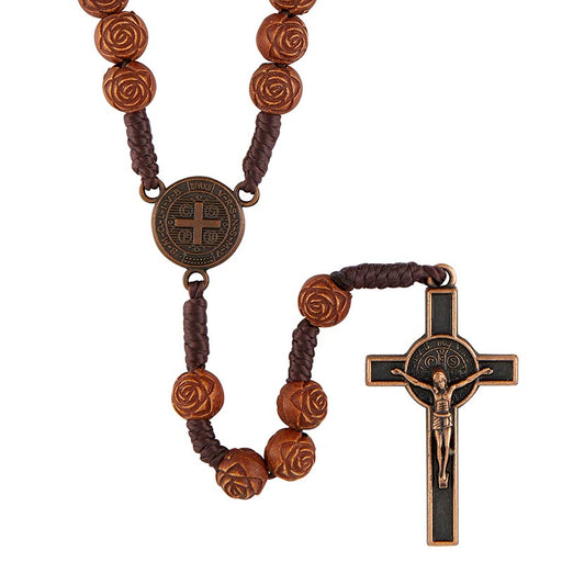 St. Benedict Wooden Rosary