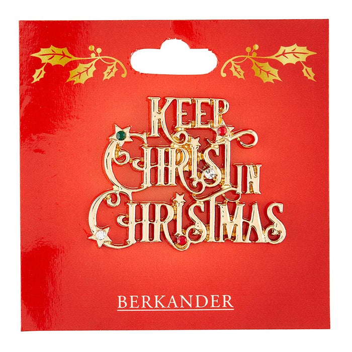 Keep Christ In Christmas Pin - 12 Pieces Per Package Christmas Gift Christmas Season Decor Christmas Celebration Christmas Symbols