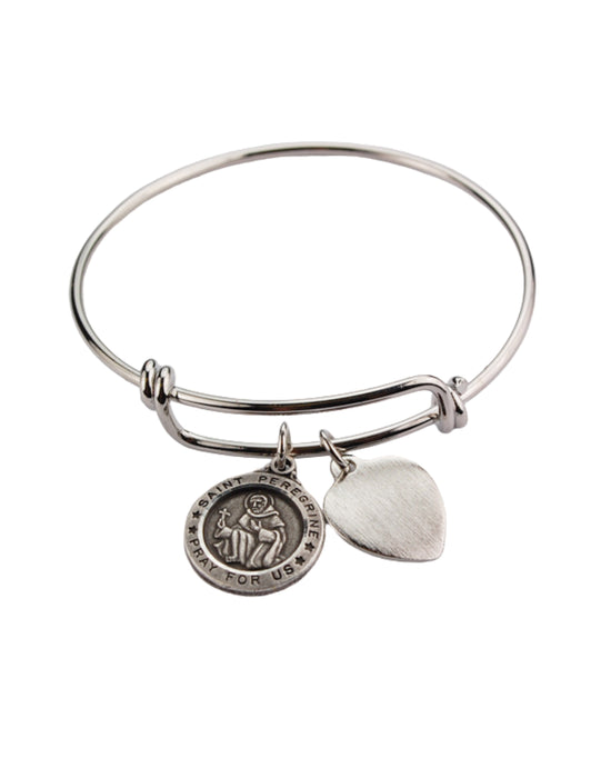 St. Peregrine Pewter Faith Bangle