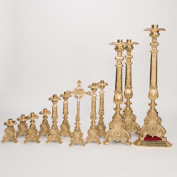 42" Baroque Style Altar Candlestick