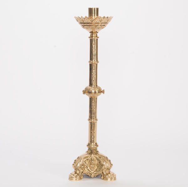 Baroque Style Solid Brass Altar Candlestick