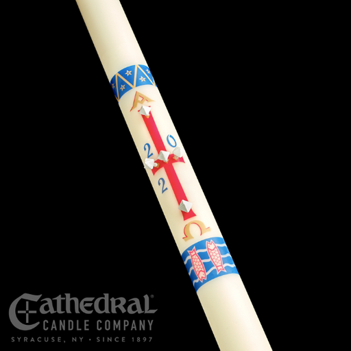 Benedictine™ Paschal Candle - Cathedral Candle - Beeswax - 18 Sizes