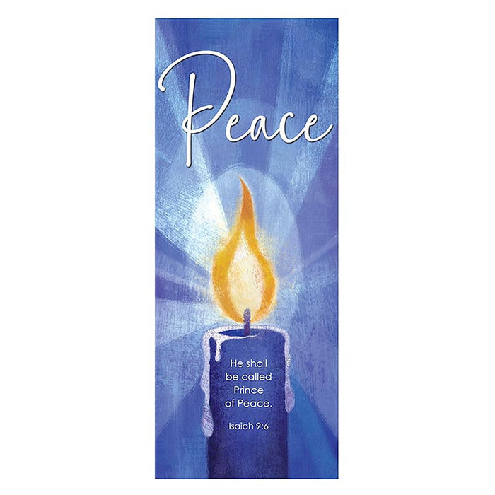 Blue Advent Candles Banner Set - Set of 5 Banners