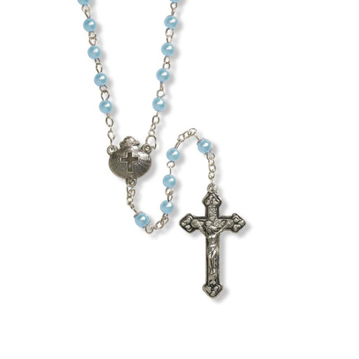 Blue Boys Baptism Rosary - 3 Pieces Per Package