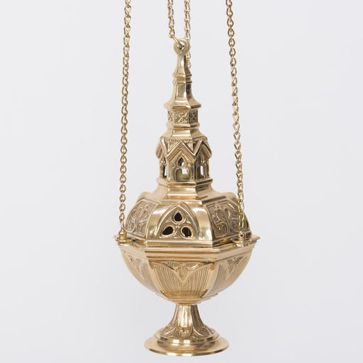 Brass Censer with Removable Charcoal Cup Censer/ Thurible with removable charcoal cup.