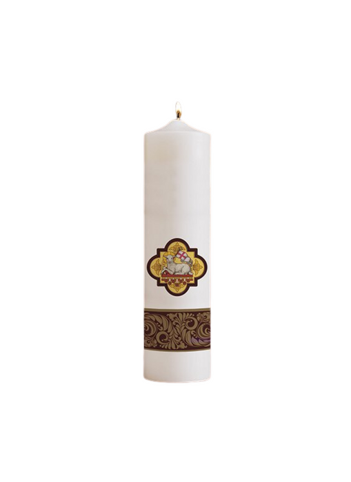 12" Agnus Dei Christ Candle - 4 Pieces Per Set