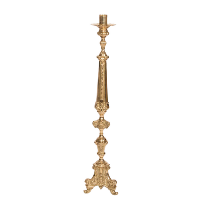 Cathedral Style Solid Brass Church Altar Candlestick