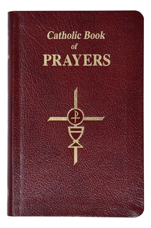 Catholic Book Of Prayers - Burgundy Leather