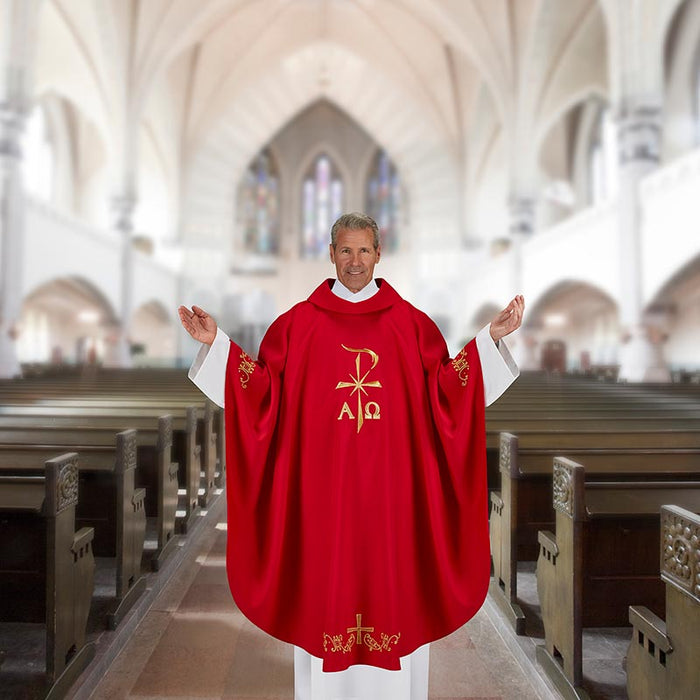 Chi Rho Chasuble - Castel Gandolfo Collection