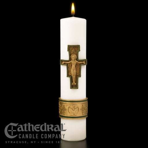 Christ Candle Cross of St. Francis of Assisi - 6pices/case