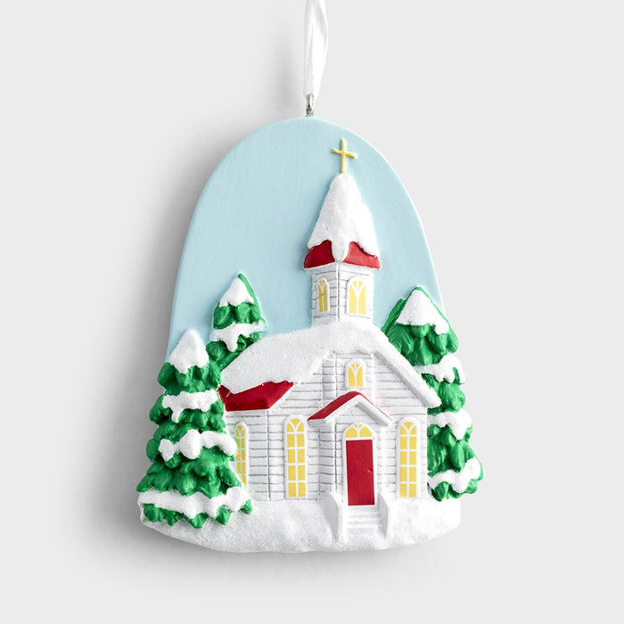 Christmas Ornament - Snowy Church