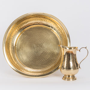 Church Service Washing Of The Feet Bowl in Solid Brass