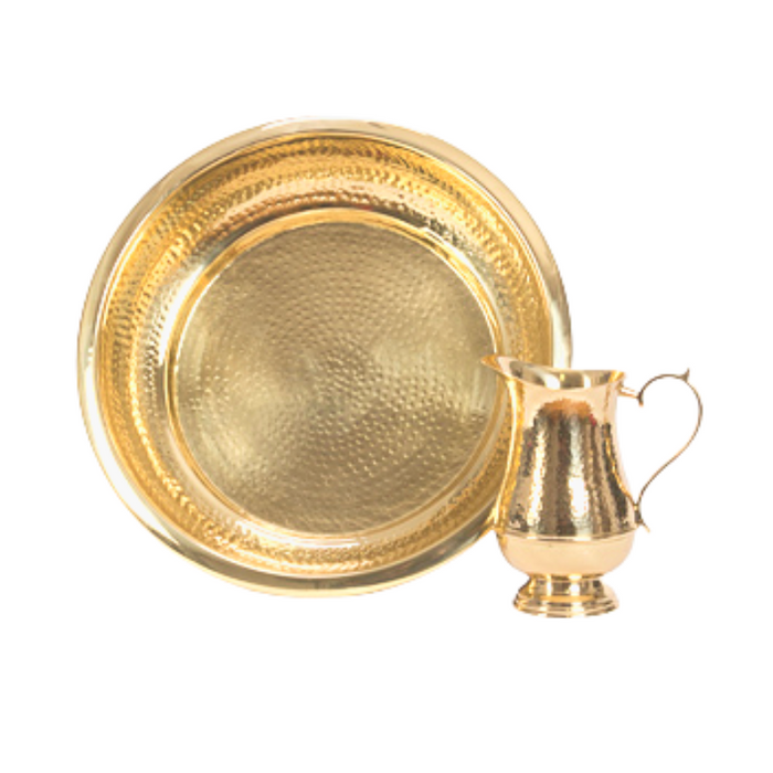 Church Service Washing Of The Feet Bowl in Solid Brass