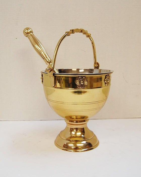 Classic European Style Holy Water Bucket and Sprinkler