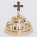 Classic Sanctuary Lamp Solid Brass Smoke Cap Polished Brass and Lacquered Sanctuary Lamp Smoke Cap Classic Church Sanctuary Lamp Smoke Cap in Solid Brass