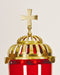 Classic Sanctuary Lamp Solid Brass Smoke Cap Polished Brass and Lacquered Sanctuary Lamp Smoke Cap Classic Church Sanctuary Lamp Smoke Cap in Solid Brass